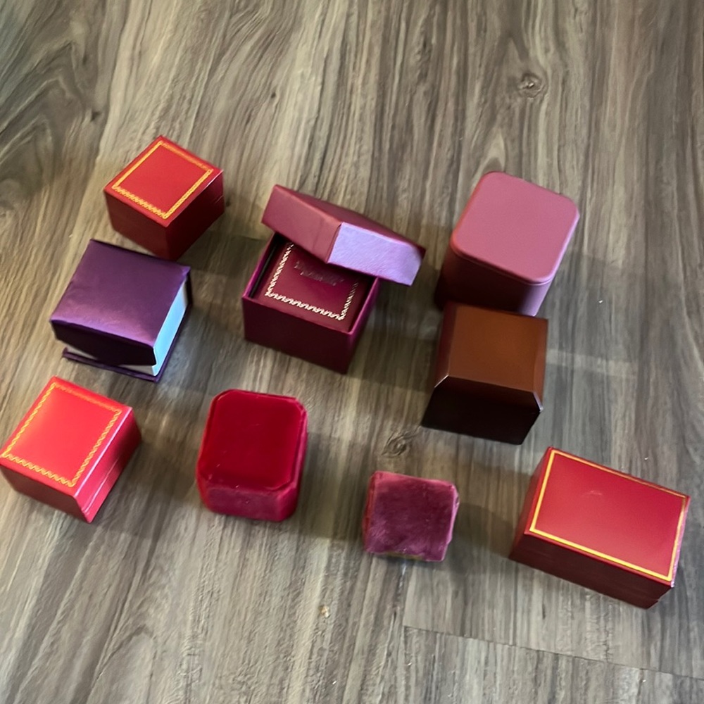 Jewelry boxes 9 pcs solid made